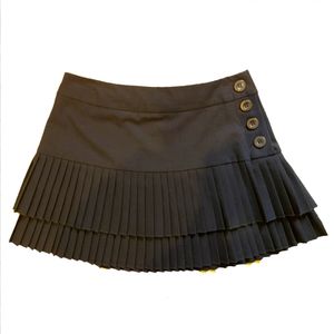 Pleated mini skirt